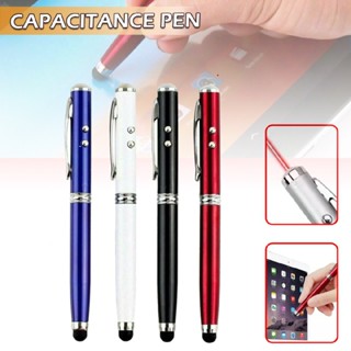 New 4 in 1 High Tech Multi Stylus Pen Torch Led Light Touch Screen Write Ink