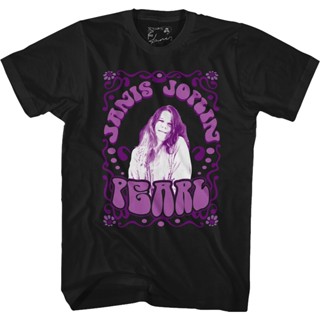 เสื้อยืด Janis Joplin ประดับไข่มุก