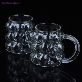 Ruisurshine ใหม่ แก้วมัก ทนความร้อน สําหรับใส่เครื่องดื่ม กาแฟ นม อาหารเช้า 1 ชิ้น