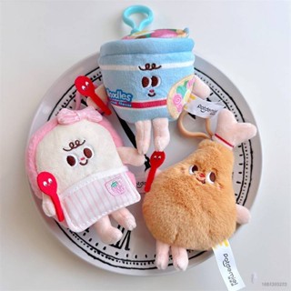 Sy7 จี้ตุ๊กตาไก่ทอด ขนมปังปิ้ง ก๋วยเตี๋ยว พอตเดเมล ของขวัญ สําหรับเด็กผู้หญิง YS7