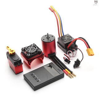 Ctoy มอเตอร์ไร้แปรงถ่าน S3650 3900KV 60A ESC XT60 ปลั๊ก 25 กก. ฮีทซิงค์การ์ดโปรแกรมเซอร์โว แบบเปลี่ยน สําหรับ 1/8/1/10