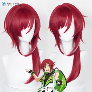 Misscoo Sakasaki Natsume วิกผมคอสเพลย์ อะนิเมะ ES Ensemble Stars สีแดงเข้ม ทนความร้อน