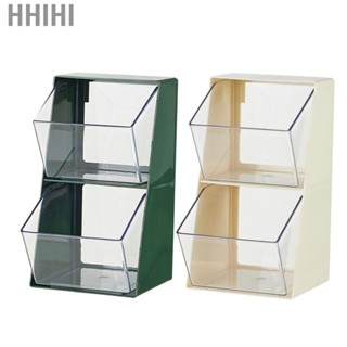 Hhihi Double Layer  Bag Rack  PET ABS Large  U Shaped Clear Storage Box for Cosmetics Coffee