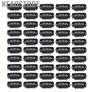 Keaostore 50pcs Hair Wig Clips Stainless Steel U Shaped 6  Extension Hairpiece