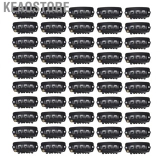 Keaostore 50pcs Hair Wig Clips Stainless Steel U Shaped 6  Extension Hairpiece