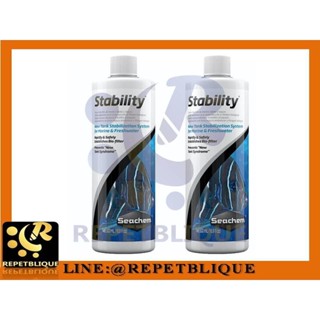 Seachem Stability 500 ml. แบคทีเรียชนิดน้ำ แบคทีเรียยี่ห้อซีเคม แบคทีเรียคุณภาพดี ใช้ได้ทั้งตู้น้ำจืดและตู้ทะเล by RE...