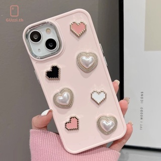 เคสโทรศัพท์มือถือ TPU กันกระแทก ลายหัวใจ 3D แฟชั่น สําหรับ IPhone 14 Pro Max 13 12 12 Pro IP 11 Promax