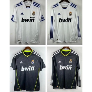 เสื้อกีฬาแขนยาว ลายทีมฟุตบอล Real Madrid Home Ronaldo Fan Edition 2010 2011 ชุดเหย้า