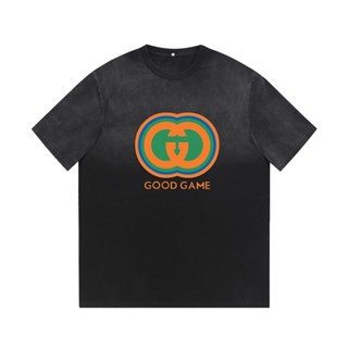 G88- เสื้อยืดคอกลม แขนสั้น ไล่โทนสี สไตล์วินเทจย้อนยุค แฟชั่น ยอดนิยม M DJJSJ