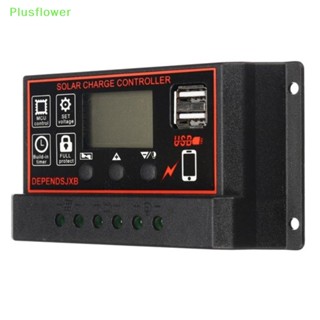 (Plusflower) อุปกรณ์ควบคุมแผงพลังงานแสงอาทิตย์ 10A-60A PWM12V 24V USB