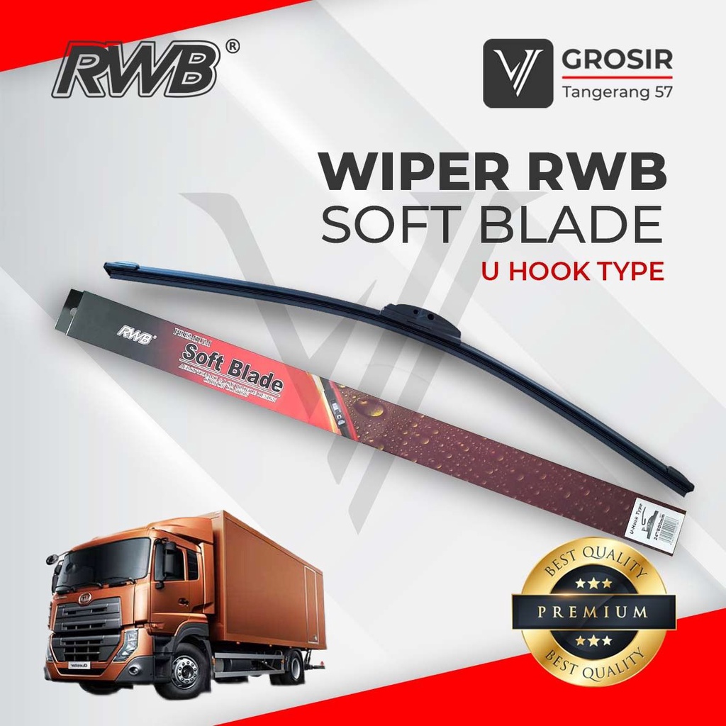 WIPER UD TRUCK QUESTER GKE 280 ใบมีดอ่อน RWB 3 ชิ้น