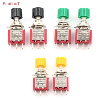 [EruditerT] สวิตช์ปุ่มกดชั่วขณะ 3pin PS-102 DS612 1NO 1NC 2 ชิ้น [ใหม่]