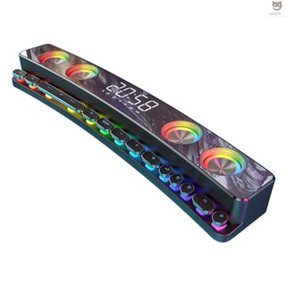 Ctoy soaiy/SH39 ลําโพงซับวูฟเฟอร์ไร้สาย HiFi บลูทูธ 3600mAh เครื่องเล่นเพลงสเตอริโอ 3D
