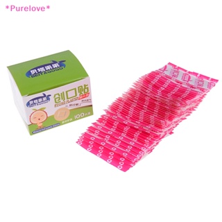 Purelove&gt; ใหม่ พลาสเตอร์กาว ทรงกลม ขนาดเล็ก แบบใช้แล้วทิ้ง 100 ชิ้น ต่อกล่อง