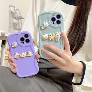 3D กันกระแทก สําหรับ Huawei Nova 11 11Pro 10 10Pro 9SE 9 9Pro 8 8Pro 4 เคสมือถือ Soft TPU Case เคสป้องกัน Cute Cartoon Winnie the Pooh Rainbow Rabbit รอยสักครีม เปลือกซิลิคอน ป้องกันการตก