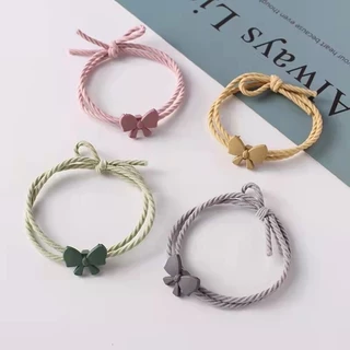 ยางรัดผม เครื่องประดับผม ยางรัดผม โบว์น่ารัก ยางรัด เครื่องประดับ สไตล์สร้อยข้อมือ สําหรับแฟนหนุ่ม แฟนสาว
