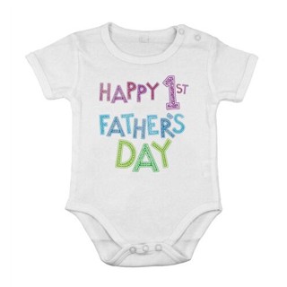 Babygrow happy 1st fathers day ชุดบอดี้สูท รอมเปอร์ สําหรับเด็กทารกแรกเกิด ของขวัญ JYNP