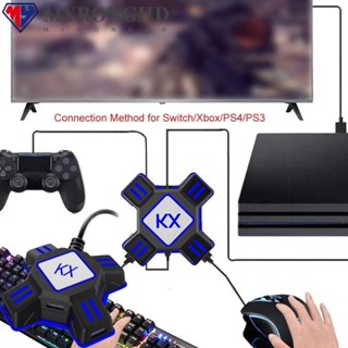 Myronghd อะแดปเตอร์คีย์บอร์ด สําหรับ PS4 PS3 Game Console USB Connection Nintendo Switch