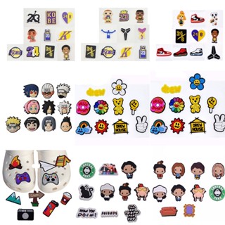 10 ชิ้น การ์ตูน James Nba Jibbitz ชุดเกมคอนโซล รองเท้า Charms Pin Dount ดอกไม้ Jibbits สําหรับ Croc Charm Naruto Jibitz Crocks สําหรับผู้ชาย อุปกรณ์เสริมตกแต่งรองเท้า