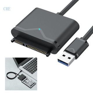 Cre สายเคเบิลอะแดปเตอร์ USB3 0 เป็น SSD พร้อมพอร์ตพาวเวอร์ซัพพลาย DC 6Gbps พร้อมตัวแปลง PVC