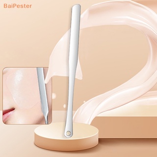 [BaiPester] 1 ชิ้น สเตนเลส แต่งหน้า ลิควิด รองพื้น โทนเนอร์ ไม้พาย ผสม ครีมรองพื้น เครื่องมือผสม เครื่องมือแต่งหน้า พร้อมรู