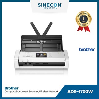 Brother บราเดอร์ เครื่องสแกนเอกสารแบบตั้งโต๊ะ ADS-1700W เครื่องแบบกระทัดรัดเชื่อมต่อแบบ Wireless Network By Sinecon