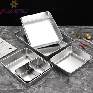【COLORFUL】Food Tray Kitchen Kitchen Tool Rectangular TRAY PLATE Vegetable High Quality