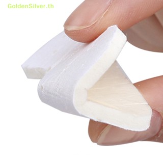 Goldensilver แผ่นเบาะรองนั่ง รูปตัว U สีเงิน สําหรับทําเล็บเท้า 1 คู่