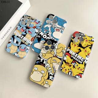 Xiaomi Mi 12 12X 11 9 Lite NE Pro 5G สำหรับ Case Anime Pokémon Pikachu เคส เคสโทรศัพท์ เคสมือถือ Hard Phone Cases