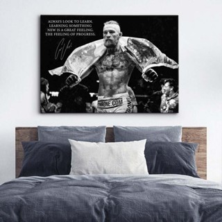 Canvas Art Conor McGregor โปสเตอร์ผ้าใบ ลายคําคมสร้างแรงบันดาลใจ สําหรับตกแต่งผนังบ้าน ออฟฟิศ