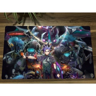 Yugioh Playmat Yuto The Phantom Knights Dark Rebellion Xyz Dragon TCG CCG แผ่นรองเมาส์