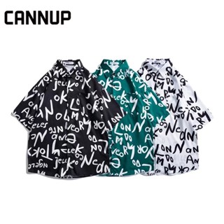 CANNUP เสื้อ เสื้อลายดอก เสื้อฮาวาย ส่ได้ทั้งชาย-หญิง ใส่สบายๆ เสื้อสงกรานต์ C26A035