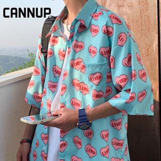 CANNUP เสื้อ เสื้อลายดอก เสื้อฮาวาย ส่ได้ทั้งชาย-หญิง ใส่สบายๆ เสื้อสงกรานต์ C26A03H