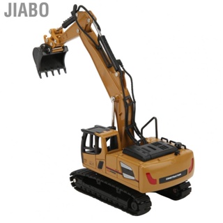 Jiabo Wheeled Excavator  1: 60 Scale Site Backhoe Digger a Good Starter Kit for Decoration Kids