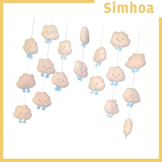 [SIMHOA] ผ้าม่าน ลายก้อนเมฆ 3D สําหรับตกแต่งประตู ปาร์ตี้วันเกิด งานแต่งงาน