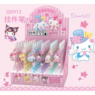 SANRIO ปากกาหมึกเจล อะคริลิค 0.5 มม. ลายดอกซาริโอ้ เชอร์รี่ ซินนาม่อนโรล พ็อคโค คุโรมิ แฮงโยดอน มายเมโลดี้ เครื่องเขียนสํานักงาน ของขวัญ 6 ชิ้น ต่อชุด