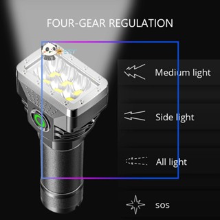 ❉ดีที่สุด❉ ไฟฉายฉุกเฉิน ขนาดเล็ก 300LM 4W 800mAh ความสว่างสูง