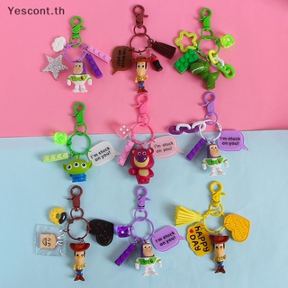 Yescont พวงกุญแจรถยนต์ สามตา Buzz Lightyear Woody สําหรับเด็กผู้ชาย