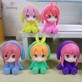 SHANRONG โมเดลฟิกเกอร์ Nakano Miku Action Figure Anime Gotoubun No Hanayome The Quintessential Quintuplets ขนาดเล็ก สําหรับเก็บสะสม