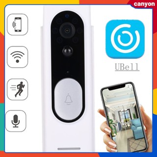 M13 Smart Wifi Video Doorbell Camera Two Way Voice Intercom Night Vision Ip Door Bell Wireless Home Security Camera Support Passive Human Body Infrared Detection canyon