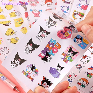 Doulady สติกเกอร์ ลายอนิเมะ Kulomi Pacha Dog HelloKitty Tamagwei Dog Melody น่ารัก สําหรับตกแต่งสมุดภาพ 4 ชิ้น