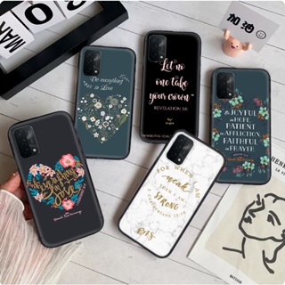 เคสโทรศัพท์มือถือแบบนิ่ม ลายดอกไม้ คัมภีร์ไบเบิล สําหรับ OPPO A12E A15 A15S A53S A55 A56 A53 A32 A16 A16S A54S A54 A8 A31