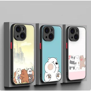 เคสโทรศัพท์มือถือแบบนิ่ม ลายการ์ตูน We Bare Bears C288 สําหรับ iPhone 12 13 Plus 14 Pro Max