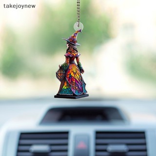 [takejoynew] ใหม่ จี้รูปแม่มดฮาโลวีน แขวนตกแต่งกระจกมองหลัง ภายในรถยนต์ สําหรับผู้หญิง และผู้ชาย 2023 KLB