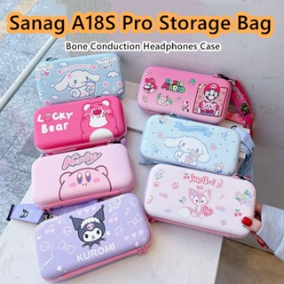 【จัดส่งรวดเร็ว】กระเป๋าเก็บหูฟัง ลายการ์ตูน แบบพกพา สําหรับ Sanag A18S Pro Sanag A18S Pro