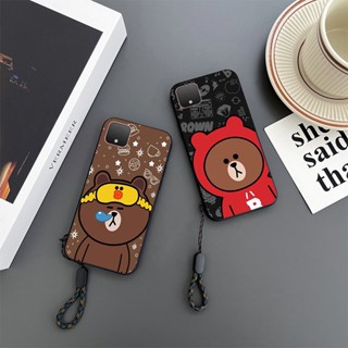 เคสโทรศัพท์มือถือ กันกระแทก ลายการ์ตูนหมีบราวน์ สําหรับ Google Pixel 4 4XL 4 XL