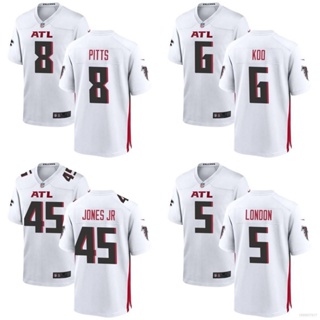 เสื้อกีฬาแขนสั้น ลายทีมชาติฟุตบอล London Koo Pitts Jones HQ1 2023-2024 NFL Atlanta Falcons ชุดเหย้า รุ่น QH1