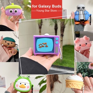 เคสหูฟัง ลายการ์ตูน Stitch Yoda 3D อุปกรณ์เสริม สําหรับ Samsung Galaxy Buds Pro Buds Live Buds 2 Buds2 Pro