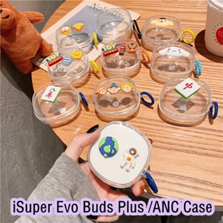 【Yoshida】เคสหูฟัง แบบนิ่ม ลายการ์ตูนน่ารัก สามมิติ สําหรับ iSuper Evo Buds Plus Gaming ANC Air iSuper Evo Buds Plus ANC