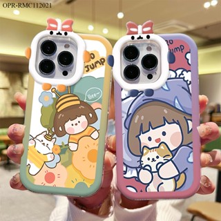 Realme C2 C3 C11 C20 C20A C21 C33 C30 2021 Cartoon Astronaut Case เคสเรียวมี สำหรับ Case Cartoon Girl เคส เคสโทรศัพท์ เคสมือถือ Full Cover Hard Phone Cases Casing